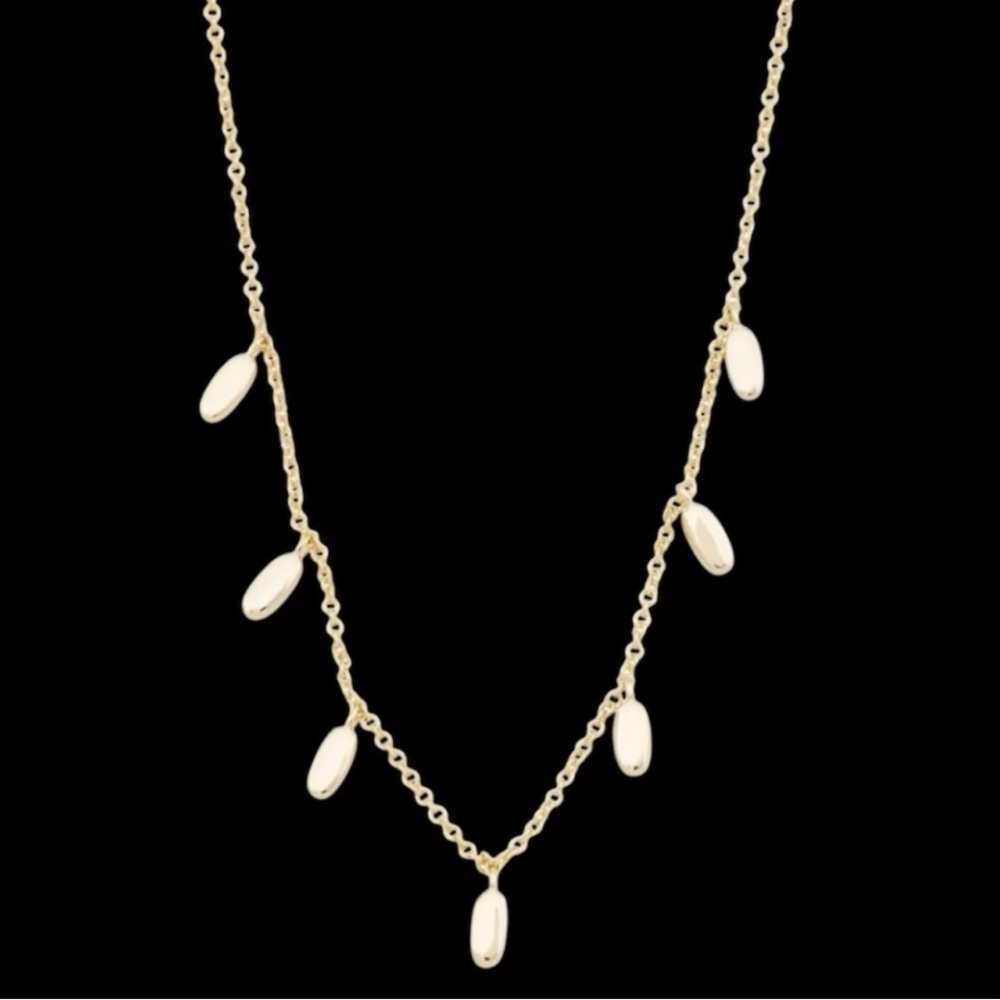 Kendra Scott 14k Gold tone Elegant Necklace with Oval Pendants